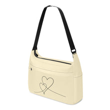 Load image into Gallery viewer, Ti Amo I love you - Exclusive Brand - Barley White - Double Script Heart - Journey Computer Shoulder Bag
