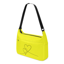 Load image into Gallery viewer, Ti Amo I love you - Exclusive Brand  - Lemon - Double Script Heart - Journey Computer Shoulder Bag
