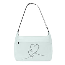 Load image into Gallery viewer, Ti Amo I love you - Exclusive Brand - Aqua Spring - Double Script Heart - Journey Computer Shoulder Bag
