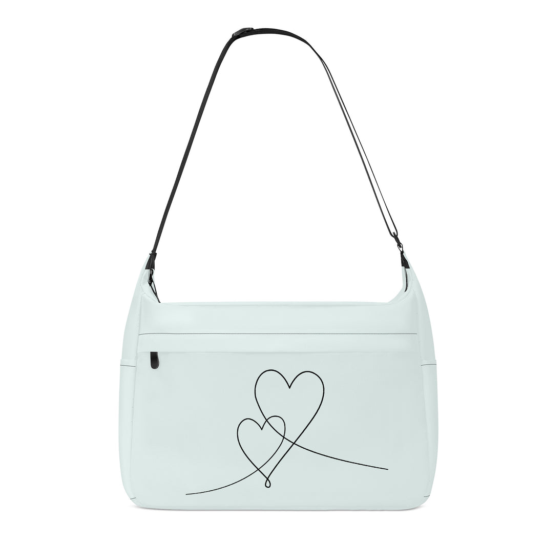 Ti Amo I love you - Exclusive Brand - Aqua Spring - Double Script Heart - Journey Computer Shoulder Bag