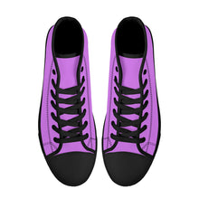 Load image into Gallery viewer, Ti Amo I love you - Exclusive Brand - High-Top Canvas Shoes - Black Soles
