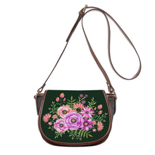 Load image into Gallery viewer, Ti Amo I love you - Exclusive Brand - Celtic - Pink Floral - Saddle Bag
