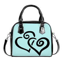 Load image into Gallery viewer, Ti Amo I love you - Exclusive Brand - Scandal - Double Black Heart -  Shoulder Handbag
