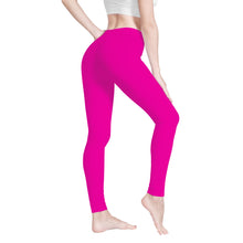 Load image into Gallery viewer, Ti Amo I love you - Exclusive Brand  - Hollywood Cerise  -  White Daisy -  Yoga Leggings
