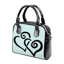 Load image into Gallery viewer, Ti Amo I love you - Exclusive Brand - Polar - Double Black Heart -  Shoulder Handbag
