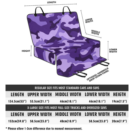 Ti Amo I love you - Exclusive Brand - Minsk, Grape 2, Mauve 2, Fushia Blue & Jacarta Camouflage - Car Pet Seat Covers