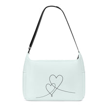 Load image into Gallery viewer, Ti Amo I love you - Exclusive Brand - Aqua Spring - Double Script Heart - Journey Computer Shoulder Bag
