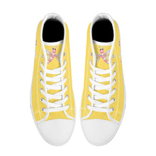 Load image into Gallery viewer, Ti Amo I love you - Exclusive Brand - High-Top Canvas Shoes - White Soles
