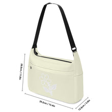 Load image into Gallery viewer, Ti Amo I love you - Exclusive Brand - Beige - White Daisy - Journey Computer Shoulder Bag
