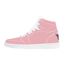 Load image into Gallery viewer, Ti Amo I love you - Exclusive Brand  - Mandys Pink - Skeleton Hands with Heart - High Top Synthetic Leather Sneaker - Ti Amo I love you
