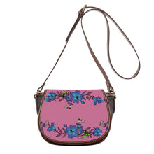 Load image into Gallery viewer, Ti Amo I love you - Exclusive Brand - Charm - Blue Floral 2 - Saddle Bag
