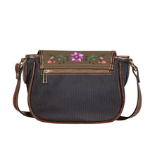 Load image into Gallery viewer, Ti Amo I love you - Exclusive Brand - Boy Red Brown - Floral Bouquet - Saddle Bag
