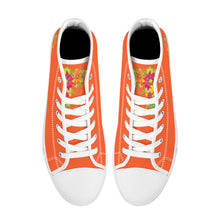 Load image into Gallery viewer, Ti Amo I love you - Exclusive Brand - High-Top Canvas Shoes - White Soles
