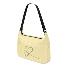 Load image into Gallery viewer, Ti Amo I love you - Exclusive Brand - Buttermilk - Double Script Heart - Journey Computer Shoulder Bag
