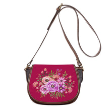 Load image into Gallery viewer, Ti Amo I love you - Exclusive Brand - Jazzberry Jam - Floral Bouquet - Saddle Bag
