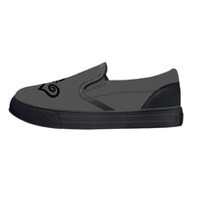 Load image into Gallery viewer, Ti Amo I love you - Exclusive Brand - Davy&#39;s Grey - Double Black Heart - Slip-on shoes - Black Soles
