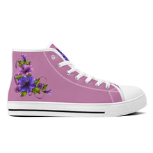 Load image into Gallery viewer, Ti Amo I love you - Exclusive Brand - High-Top Canvas Shoes - White Soles
