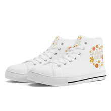 Load image into Gallery viewer, Ti Amo I love you - Exclusive Brand - High-Top Canvas Shoes - White Soles
