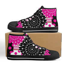 Load image into Gallery viewer, Ti Amo I love you  - Exclusive Brand  - High-Top Canvas Shoes - Black Soles
