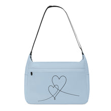 Load image into Gallery viewer, Ti Amo I love you - Exclusive Brand  - Beau Blue - Double Script Heart - Journey Computer Shoulder Bag
