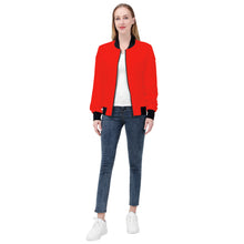 Load image into Gallery viewer, Ti Amo I love you - Exclusive Brand  - Scarlet - Women&#39;s Bomber Jacket
