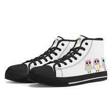 Load image into Gallery viewer, Ti Amo I love you - Exclusive Brand - High-Top Canvavs Shoes - Black Soles
