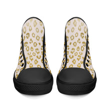 Load image into Gallery viewer, Ti Amo I love you - Exclusive Brand - Womens High-Top Canvas Shoes - Black Soles - Sizes 5-12
