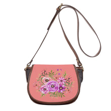 Load image into Gallery viewer, Ti Amo I love you - Exclusive Brand - Light Coral - Floral Bouquet - Saddle Bag
