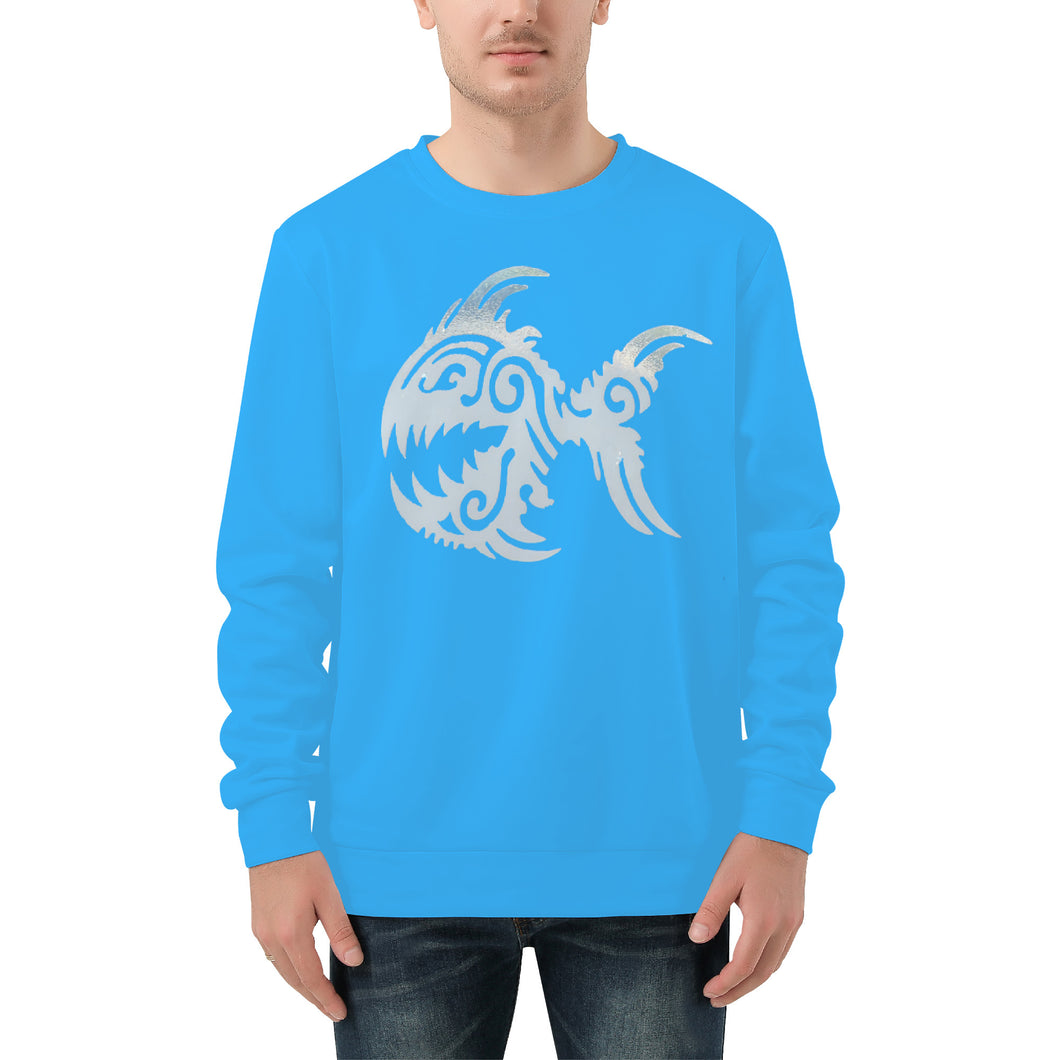 Ti Amo I love you - Exclusive Brand - Medium Cyan Blue - Men's Sweatshirt