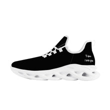 Load image into Gallery viewer, Ti Amo I love you Exclusive Brand  - Black - Mens / Womens - Flex Control Sneakers - White Soles
