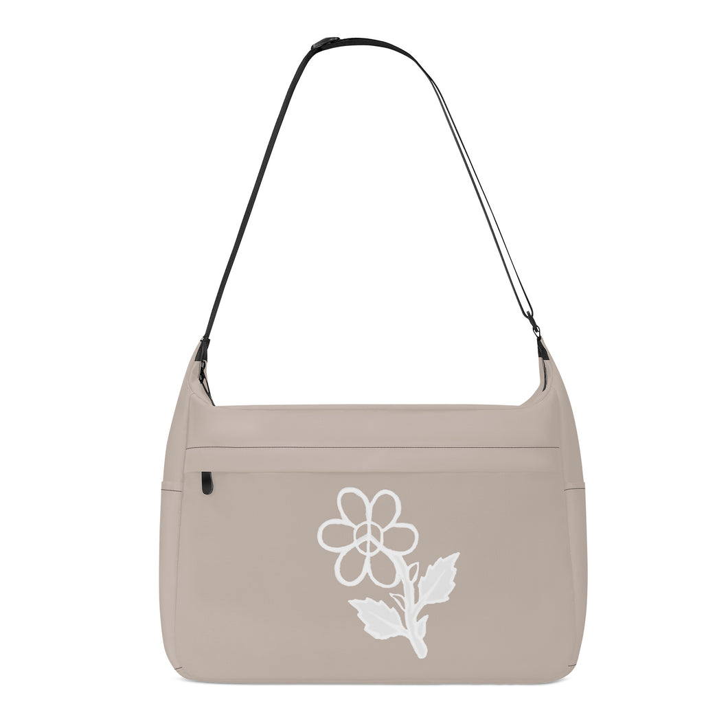 Ti Amo I love you - Exclusive Brand - Bison Hide - White Daisy - Journey Computer Shoulder Bag