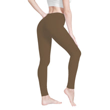 Load image into Gallery viewer, Ti Amo I love you - Exclusive Brand   - Boy Red Brown - White Daisy -  Yoga Leggings
