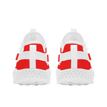 Load image into Gallery viewer, Ti Amo I love you - Exclusive Brand  - Red -  Double Heart - Womens Mesh Knit Shoes - White Soles
