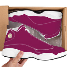 Load image into Gallery viewer, Ti Amo I love you - Exclusive Brand  - Beet -Mens / Womens - Unisex  Basketball Shoes - White Laces
