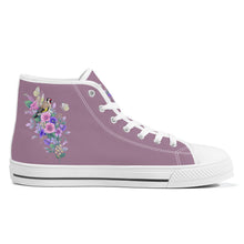 Load image into Gallery viewer, Ti Amo I love you  - Exclusive Brand  -High-Top Canvas Shoes - White Soles
