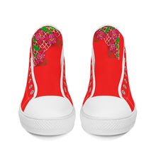 Load image into Gallery viewer, Ti Amo I love you - Exclusive Brand - High-Top Canvas Shoes - White Soles
