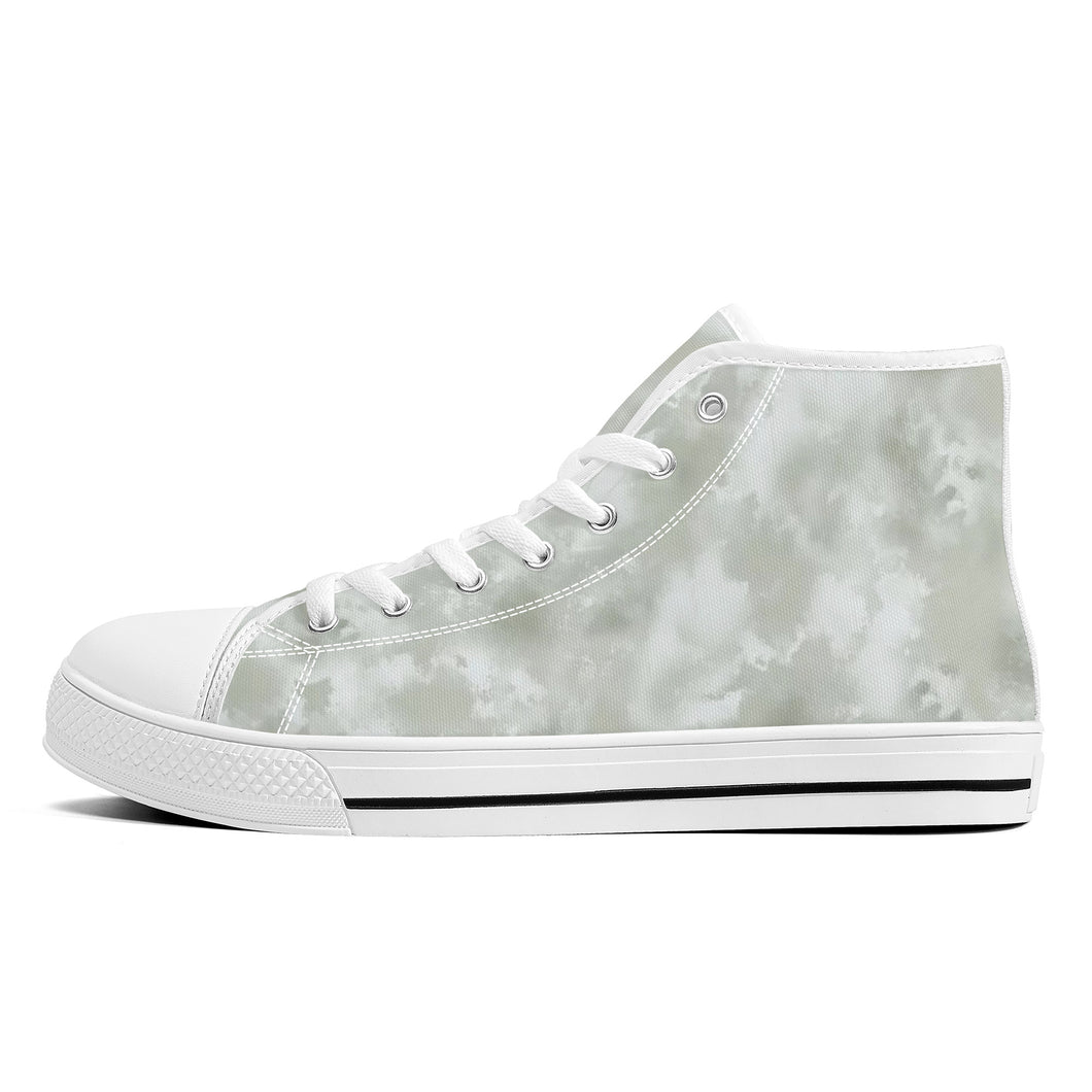 Ti Amo I love you - Exclusive Brand  - High-Top Canvas Shoes - White Soles