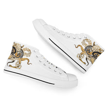 Load image into Gallery viewer, Ti Amo I love you - Exclusive Brand - High-Top Canvas Shoes - White Soles
