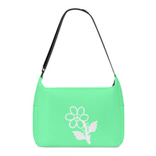 Load image into Gallery viewer, Ti Amo I love you - Exclusive Brand - Aquamarine 2 - White Daisy - Journey Computer Shoulder Bag
