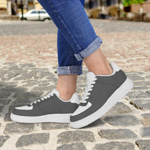 Load image into Gallery viewer, Ti Amo I love you - Exclusive Brand - Davy&#39;s Grey &amp; White - Low Top Unisex Sneakers - Sizes: Big Kids 4.5-7 / Mens 4.5-14.5 / Womens 5.5-14
