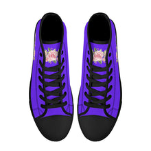 Load image into Gallery viewer, Ti Amo I love you - Exclusive Brand - High-Top Canvavs Shoes - Black Soles
