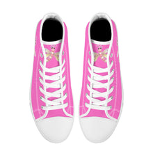 Load image into Gallery viewer, Ti Amo I love you - Exclusive Brand - High-Top Canvas Shoes - White Soles
