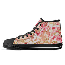 Load image into Gallery viewer, Ti Amo I love you - Exclusive Brand - High-Top Canvas Shoes - Black Soles
