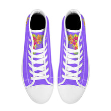 Load image into Gallery viewer, Ti Amo I love you - Exclusive Brand - High-Top Canvas Shoes - White Soles
