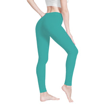 Load image into Gallery viewer, Ti Amo I love you - Exclusive Brand  - Verdigris -  White Daisy -  Yoga Leggings
