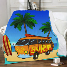 Load image into Gallery viewer, Ti Amo I love you - Exclusive Brand - Surf Van - Micro Fleece Blankets
