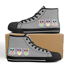 Load image into Gallery viewer, Ti Amo I love you - Exclusive Brand - High-Top Canvas Shoes - Black Soles
