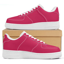 Load image into Gallery viewer, Ti Amo I love you -  Exclusive Brand - Cerise Red 2 - White Heart - Low Top Unisex Sneakers
