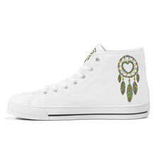 Load image into Gallery viewer, Ti Amo I love you - Exclusive Brand  - High-Top Canvas Shoes - White Soles
