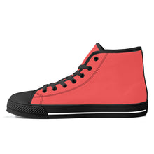 Load image into Gallery viewer, Ti Amo I love you - Exclusive Brand - Persimmon -  High-Top Canvas Shoes - Black Soles
